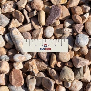 1-2 inch decorative round rock