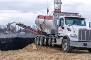 Orem Temple Construction footing backfill