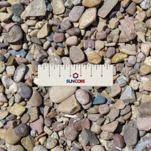 1.5 in screened and washed rock