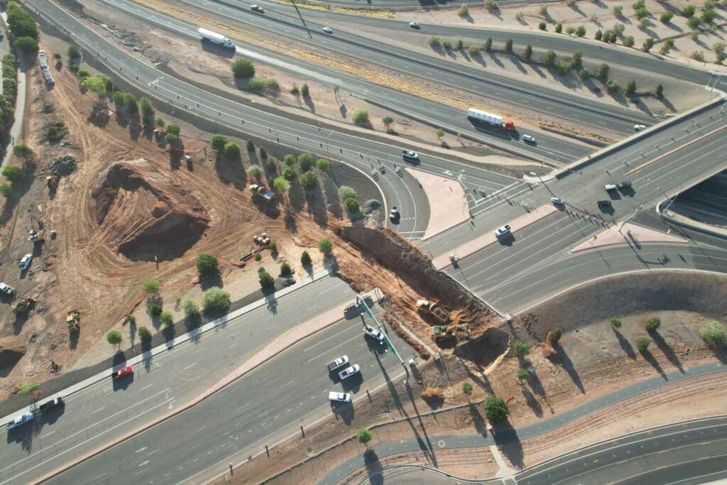 SR-18 Bluff Street Tunnel Excavation