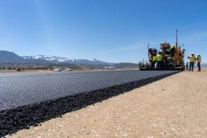 paving asphalt with tight tolerances
