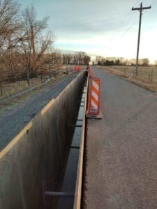 flow fill delivery from Sunroc ready mix trucks