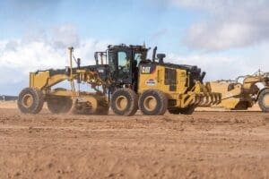 Goex facility earthwork grader