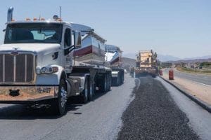 Paving Asphalt Mix on I-15