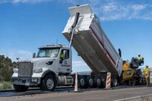 Sunroc Paving Hot Mix Asphalt on SR-12 Near Bryce Canyon Utah