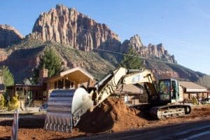 SR-9-Springdale Zion National Park Entrance Excavator