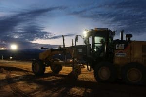 Sunroc working hard to install the sub base material and subgrade construction work