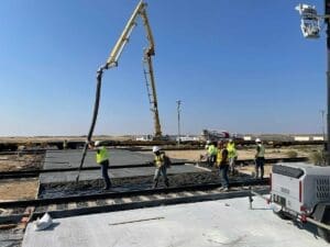 Ready Mix delivery at MATES Idaho National Guard Rail extension