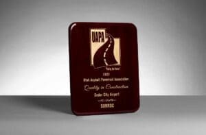 2020 Utah Asphalt Paving Association, Best Quality in Construction for Cedar City Airport Reconstruction
