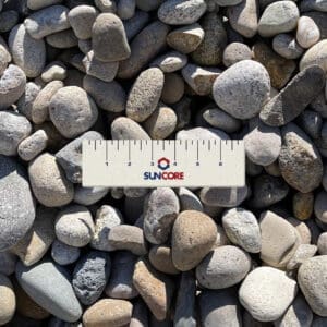 2" screened washed round rock